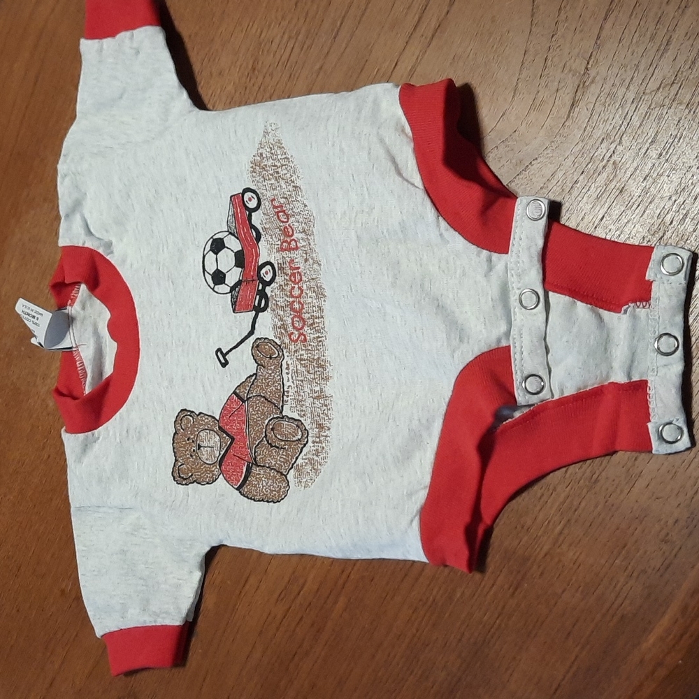 "Soccer Bear" Onesie with matching Sweatpants